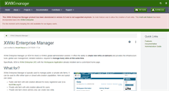 Desktop Screenshot of manager.xwiki.org
