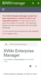 Mobile Screenshot of manager.xwiki.org