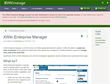 Tablet Screenshot of manager.xwiki.org