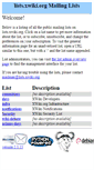 Mobile Screenshot of lists.xwiki.org