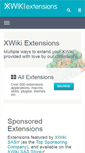 Mobile Screenshot of extensions.xwiki.org